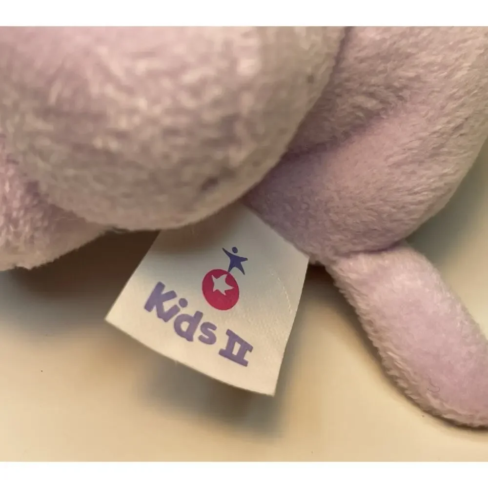 Vintage 2003 Kids II Purple Elephant Plush 5” Mini Small Stuffed Toy Celebrate